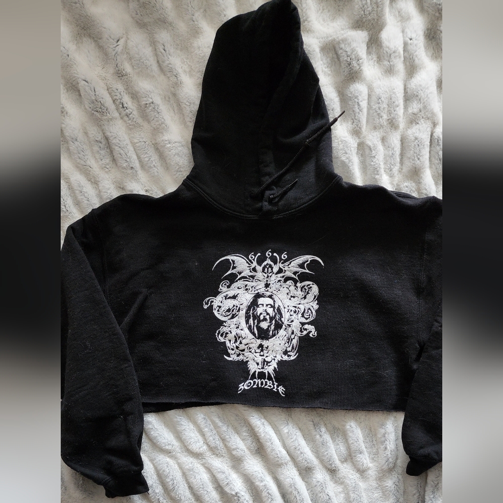 Rob Zombie crop hoodie..